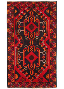 Multi Colored Baluchi 3' 4 x 5' 11 - SKU 53946
