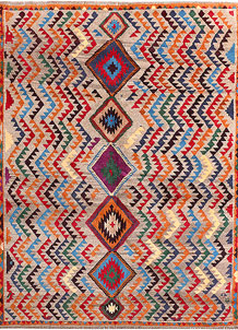 Multi Colored Baluchi 5' 8 x 7' 5 - SKU 54190