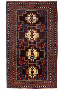 Midnight Blue Baluchi 3' 5 x 6' 4 - SKU 54247