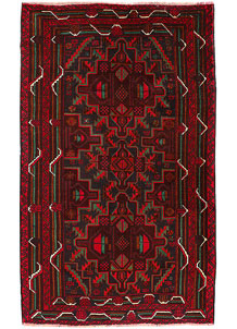 Multi Colored Baluchi 3' 9 x 6' 1 - SKU 54264