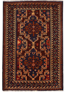 Midnight Blue Baluchi 3' 7 x 5' 5 - No. 54286