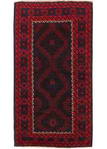 Midnight Blue Baluchi 3' 4 x 6' 3 - SKU 54293