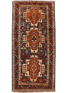 Multi Colored Baluchi 3' 2 x 6' 9 - SKU 54296