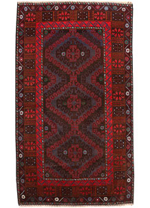 Multi Colored Baluchi 3' 7 x 6' 2 - SKU 54422