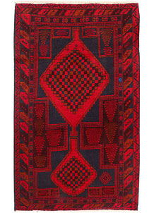 Midnight Blue Baluchi 3' 6 x 6' - SKU 54424