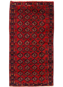 Dark Red Baluchi 3' 2 x 6' 4 - SKU 54435