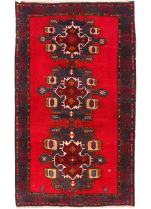 Red Baluchi 3' 3 x 5' 8 - SKU 54442