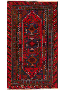 Midnight Blue Baluchi 3' 4 x 5' 9 - SKU 54449