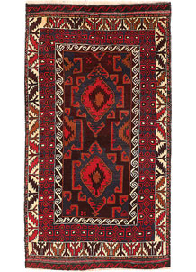 Multi Colored Baluchi 3' 3 x 5' 11 - SKU 54459