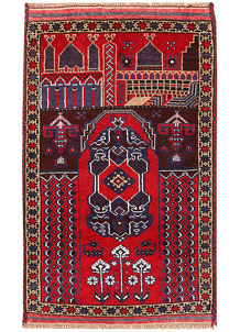 Multi Colored Prayer 2' 11 x 4' 7 - SKU 54503