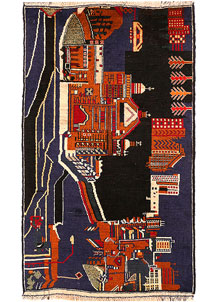 Multi Colored Baluchi 2' 9 x 4' 7 - SKU 54545