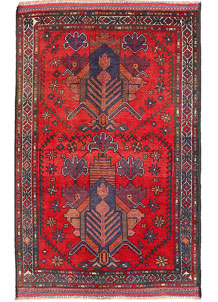 Firebrick Baluchi 2' 10 x 4' 2 - No. 54549