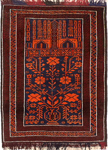 Midnight Blue Baluchi 2' 9 x 3' 7 - SKU 54562