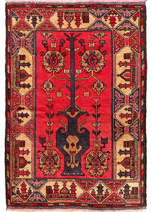 Crimson Baluchi 2' 11 x 4' 1 - SKU 54596