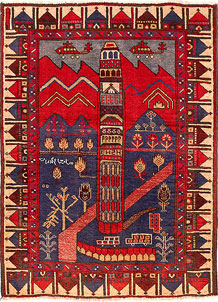 Multi Colored Baluchi 2' 11 x 3' 11 - SKU 54598