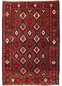 Dark Red Baluchi 2' 11 x 4' 2 - SKU 54609