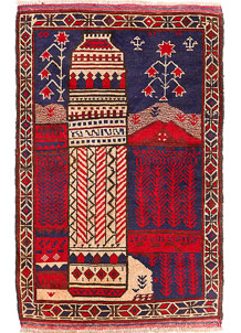 Multi Colored Pictorial 2' 9 x 4' 1 - SKU 54654