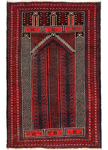 Multi Colored Prayer 2' 11 x 4' 6 - SKU 54656