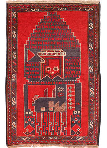 Firebrick Prayer 2' 9 x 4' - SKU 54662