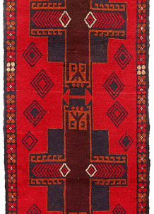 Red Baluchi 2' 6 x 7' 9 - SKU 54838