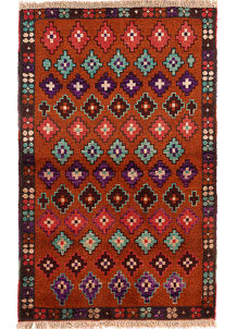 Saddle Brown Baluchi 2' 7 x 4' - SKU 54920