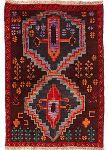 Multi Colored Baluchi 2' 11 x 4' 1 - SKU 54965