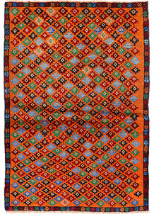 Multi Colored Baluchi 4' 2 x 6' 1 - SKU 54986
