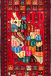  Baluchi 3' 5 x 6' 1 - SKU 55047