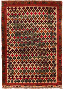 Bisque Baluchi 3' 5 x 4' 11 - SKU 55071