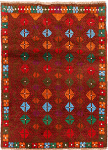 Brown Baluchi 3' 2 x 4' 3 - SKU 55087