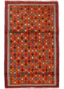 Multi Colored Baluchi 3' 3 x 5' 2 - SKU 55140