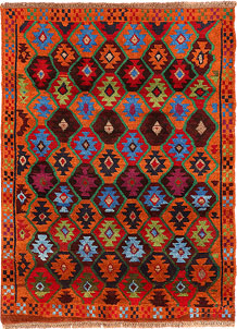 Multi Colored Baluchi 3' 4 x 4' 6 - SKU 55142