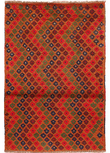 Multi Colored Baluchi 3' 4 x 4' 10 - SKU 55147