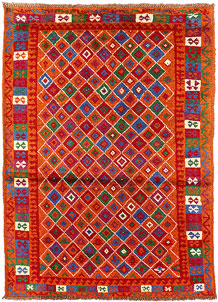 Multi Colored Baluchi 3' 3 x 4' 5 - SKU 55150
