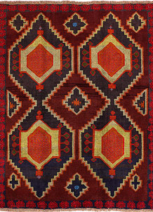 Multi Colored Baluchi 6' x 7' 5 - SKU 55169