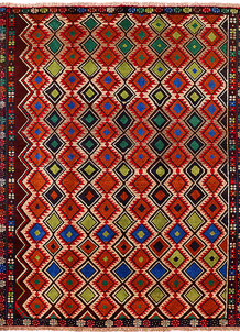 Multi Colored Baluchi 6' 3 x 7' 10 - SKU 55179