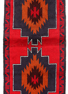 Red Baluchi 2' 6 x 11' 8 - SKU 55188