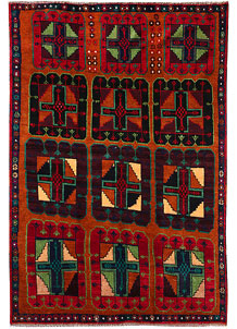Multi Colored Baluchi 6' x 8' 1 - SKU 55225