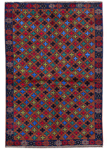 Multi Colored Baluchi 4' 1 x 6' - SKU 55231