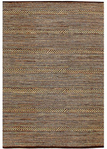 Saddle Brown Gabbeh 4' 7 x 6' 6 - No. 55732