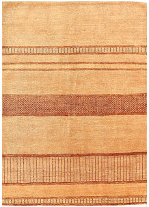 Sandy Brown Gabbeh 4' 2 x 5' 10 - No. 55801