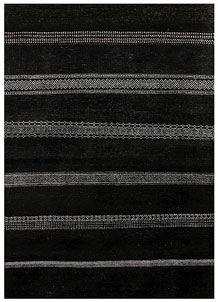 Black Gabbeh 5' 7 x 7' 11 - No. 55933
