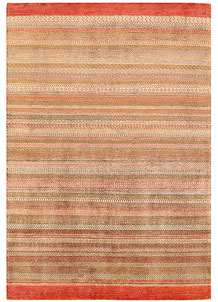 Multi Colored Gabbeh 4' 6 x 6' 10 - No. 56252