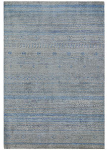 Sky Blue Gabbeh 4' 7 x 6' 6 - No. 56281