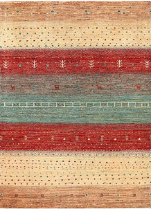 Multi Colored Gabbeh 4' 7 x 6' 3 - No. 56319