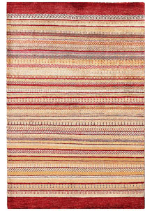 Multi Colored Gabbeh 4' 2 x 6' 2 - No. 56343