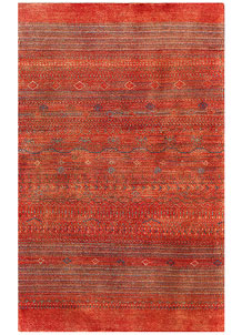 Orange Red Gabbeh 3' 1 x 4' 10 - No. 56449