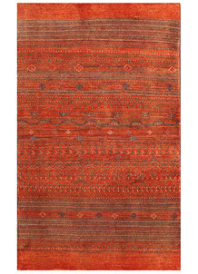 Orange Red Gabbeh 3' x 4' 11 - No. 56450
