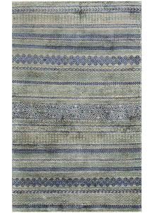 Cadet Blue Gabbeh 2' 11 x 4' 11 - No. 56473