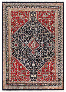 Navy Isfahan 4' 6 x 6' 5 - No. 56741